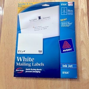 Avery White Mailing Labels